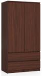 DULAP S 90 cm 2 UȘI 2 SERTARE PK WENGE Comoda