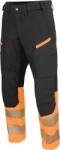 ProJob HI-VIS 6528 WAISTPANT STRETCH / Férfi rugalmas, fényvisszaverő nadrág, rövidített - fekete/HV narancssárga 44 (64528S937pa)