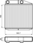 VALEO Schimbător de căldură, încălzire habitaclu VALEO 811502 (811502) - centralcar