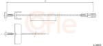 COFLE Cablu, frana de parcare COFLE 11.6817 (11.6817) - centralcar