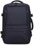 Rhino Kézipoggyász hátizsák latoptartós bővíthető 45x35x15/20 cm fekete vízálló (rh-1160-black)