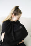 BabyJem Sal pentru alaptare cu fereastra din tul BabyJem (Culoare: Gri) (bj_7352)