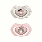 Canpol Babies Suzeta Simetrica Din Silicon 18 M+ Bonjour Paris 2 Pcs 22/649_Blu (5903407993478)