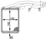 MAHLE Schimbător de căldură, încălzire habitaclu MAHLE AH 22 000S (AH 22 000S) - centralcar