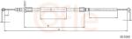 COFLE Cablu, frana de parcare COFLE 10.5163 (10.5163) - centralcar