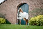 Horseware Ireland Rambo Hoody, Chalk / Hunter Green & Silver - 130 cm