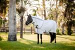 Horseware Ireland Amigo Summer Sheet Plus, Navy Check/Titanium Grey and Silver - 140 cm