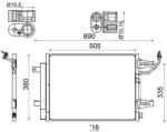 MAHLE Condensator, climatizare MAHLE AC 509 000S (AC 509 000S)