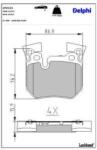 DELPHI Set placute frana DELPHI LP2121 (LP2121)