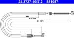 ATE Cablu, frana de parcare ATE 24.3727-1057.2 (24.3727-1057.2) - centralcar