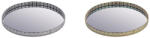 AdTrend Set 2 tavi decorative metal auriu argintiu 35 cm (83609) Tava