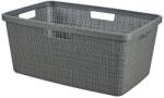 Curver Cos de rufe Curver JUTE 46L gri, cu manere, 39x59x26 cm (2212659)