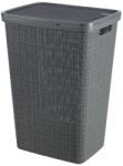 Curver Cos de rufe Curver Jute 58L gri cu capac, 34x43x60 cm (2212657)