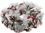 MagicHome Coronita advent MagicHome de Craciun cu crengi ninse, 31x8, 5 cm (8091704)