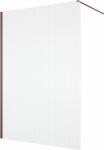 RONAL Paravan dus cu sticla riflata walk-in 80x200 cm, bordeaux metal, sticla 8 mm, Ronal Lina (D400802385)