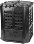 Qbrick Patrol Compostor de gradina ECO Multi 360 L, negru, cu aerisire eficienta (255072) Compostator