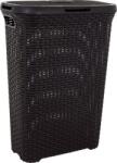 Curver Cos de rufe Curver Style 40L maro, cu capac si aspect ratan (2211374)