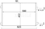 MAHLE AC650000S Condensator, climatizare