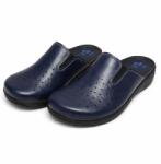 MediSab Saboti medicali damă din piele perforată, cu elastice laterale și branț anatomic - Medisab , bleumarin 37