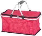 Strend Pro Cos pliabil pentru cumparaturi Jela rosu, cu fermoar, 47x28x25 cm (2172566)