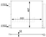 MAHLE AC78000S Condensator, climatizare