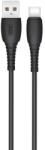 XO Cablu transfer date si incarcare XO NB-P163 USB-A - USB-C 2.4A 1m, Negru (Clc-Acc-1915)