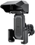 hoco. Suport Telefon Pentru Moto/Bike Hoco H31, Cleme laterale, montaj Ghidon/Oglinda, Rain Cover, Negru (Vtk-Acc-8144)