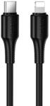 hoco. Cablu Date si Incarcare Hoco X120 USB-C la Lightning 3A, 27W Fast Charge, 1m, Negru (Vtk-Acc-8530)