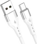 Maxcell (SJX-208) Cablu Date si Incarcare, USB-A la MicroUSB, 2.1A, 1m, Alb (Clc-Acc-1882)