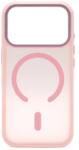VERTEK Husa Magnetica din Silicon Matte Transparent compatibila cu Apple iPhone 17 Pro - Roz (Vtk-Acc-8221)