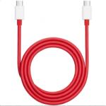  Cablu Date si Incarcare OnePlus Warp USB-C la USB-C 65W 3A, 1m, Rosu (Clc-Acc-1031)