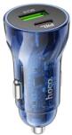 hoco. Incarcator Priza Auto Hoco Z47A, 2xUSB PD 30W Super Fast Charge, Albastru (Clc-Acc-5444)