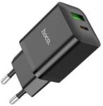 hoco. Incarcator Retea Hoco N28, Fast Charging PD20W, 2xUSB, Negru (Clc-Acc-5450)