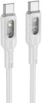 hoco. Cablu transfer date si incarcare Hoco U120 USB-C - USB-C QC3.0 60W 3A 1.2m, Gri (Clc-Acc-1005)