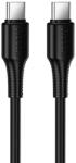 hoco. Cablu Date si Incarcare Hoco X120 USB-C - USB-C 3A, 60W Fast Charge, 1m, Negru (Vtk-Acc-8532)