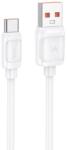 hoco. Cablu Date si Incarcare Hoco X115 USB-A la USB-C PD100W QC3.0, 1m, Alb (Vtk-Acc-10258)