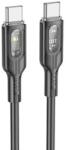 hoco. Cablu transfer date si incarcare Hoco U120 USB-C - USB-C QC3.0 60W 3A 1.2m, Negru (Clc-Acc-1004)