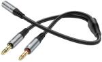 hoco. Cablu Adaptor Jack 3.5mm Hoco UPA21, 25cm, Negru (Clc-Acc-1046)