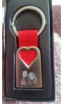  Breloc personalizat in forma de inima rosie gravat cu poza si text - dalimag - 79,00 RON