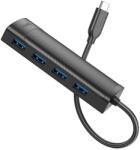 hoco. Hub USB Hoco HB41, Multiport, USB-C la 4 x USB-A 2.0, 4 in 1, 20cm, Negru (Clc-Acc-1784)
