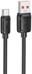 hoco. Cablu Date si Incarcare Hoco X115 USB-A la USB-C PD100W QC3.0, 1m, Negru (Vtk-Acc-10259)