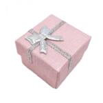  Cutie pentru cadouri cu fundite, roz, 4 cm x 4 cm x 3 cm