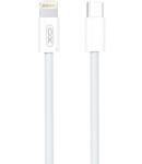 XO Cablu Date si Incarcare XO NB-Q260C, Brodat, USB-C - Tip Lightning, QC3.0 PD27W, 3m, Alb (Vtk-Acc-8320)