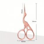 Stoklasa Hímzőolló gólya hossza 9, 4 cm - rozéarany