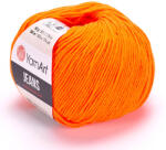 YARNART Jeans 77 - neon narancs