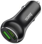 hoco. Incarcator Priza Auto Hoco Z37, 2xUSB-A PD 36W Fast Charge, Negru (Clc-Acc-5429)