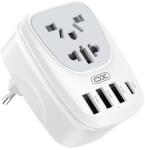 XO Adaptor Incarcator Universal Multiport XO WL26, 1xUSB-C, 3xUSB-A, Alb (Vtk-Acc-8316)