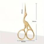 Stoklasa Hímzőolló gólya hossza 9, 4 cm - arany