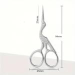 Stoklasa Hímzőolló gólya hossza 9, 4 cm - ezüst