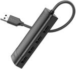 hoco. Hub USB Hoco HB41, Multiport, USB-A la 4 x USB-A 2.0, 4 in 1, 20cm, Negru (Clc-Acc-1785)
